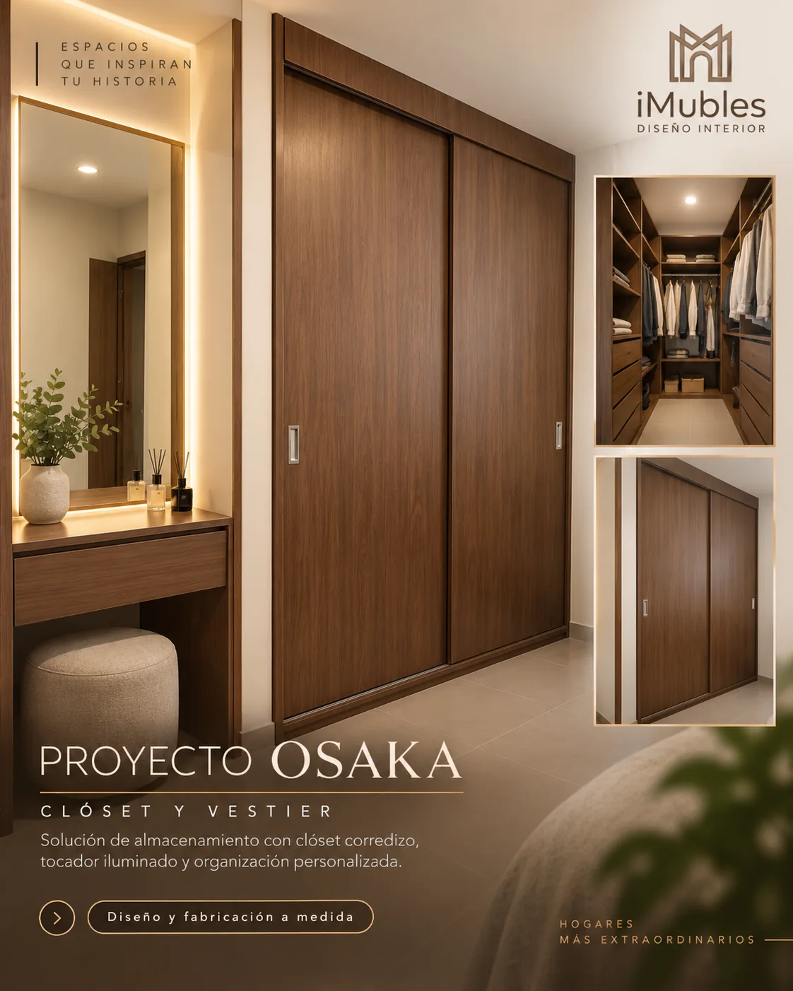 Proyecto Osaka, clóset y vestier
